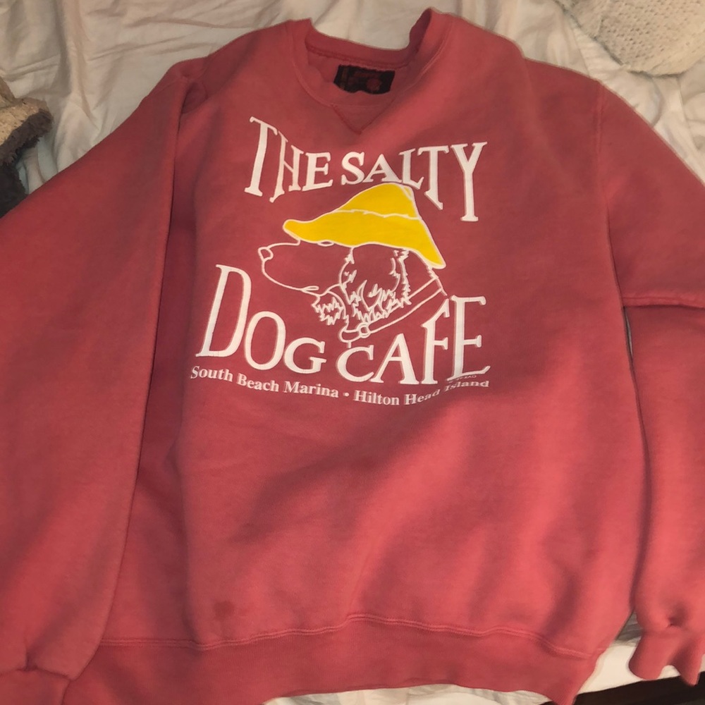 pink soffe salty dog cafe sweatshirt